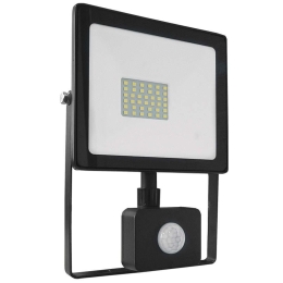 Προβολέας Led Με Αισθητήρα Q3060S 14x3x19,4cm Led 2650lm 30W 6000K Black Aca