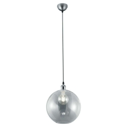 Φωτιστικό Οροφής Dino R30771007 1xE27 28W Φ30 150cm Nickel Mat RL Lighting Μέταλλο,Γυαλί
