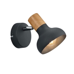 Φωτιστικό Τοίχου Latika R81521032 E14 12x17x10cm Black RL Lighting