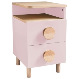 Κομοδίνο Dabi Δεξί DABIBSTR9 41x50x70cm Natural-Pink