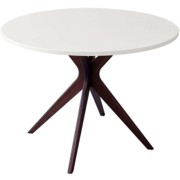 Τραπέζι Jubi Bold JUBIBOLDTROWAL1 100x73cm Walnut-White Mdf,Ξύλο