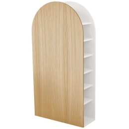 Παπουτσοθήκη Jubi JUBISC1 65x25x130cm Natural-White Mdf,Ξύλο
