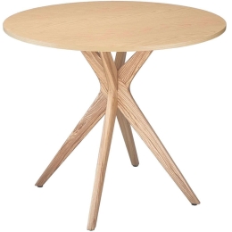 Τραπέζι Jubi JUBITLRONAT Φ90x73cm Natural Mdf,Ξύλο