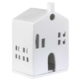 Κηροπήγιο Για Ρεσώ Round Door RD0010844 10x7,5x15cm White Raeder Πορσελάνη