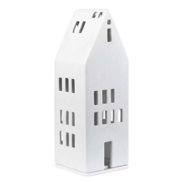 Κηροπήγιο Για Ρεσώ Big Window RD0010848 7,5x7,5x22cm White Raeder Πορσελάνη