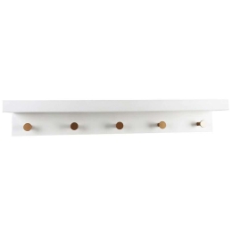 Κρεμάστρα 5 Θέσεων REF101 61x12x11cm White Espiel Mdf