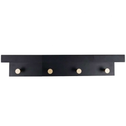 Κρεμάστρα 4 Θέσεων REF106 48,5x12x11cm Black Espiel Mdf