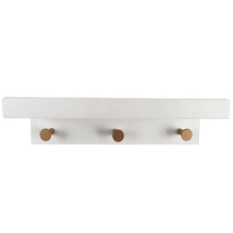 Κρεμάστρα 3 Θέσεων REF107 35,5x12x11cm White Espiel Mdf