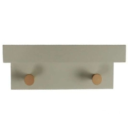 Κρεμάστρα 2 Θέσεων REF111 23x12x11cm Grey Espiel Mdf