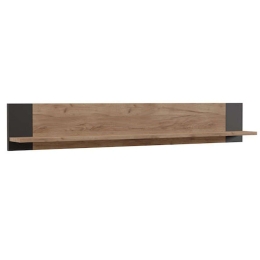 Ράφι Τοίχου Old Wood SO-OLDSHELF 115,6x17,6x20cm Sonoma-Black Aidonitsa