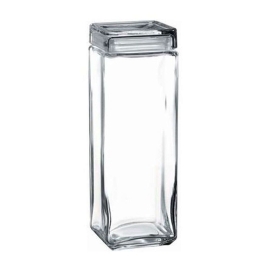 Βάζο Αποθήκευσης Με Καπάκι SP98666K1 2500ml 10,8x10,8x31cm Clear Espiel Γυαλί
