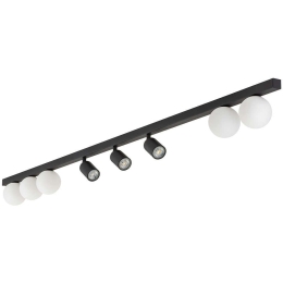 Φωτιστικό Οροφής - Σποτ Vox 10004 180x18x15cm 3xGu10/5xG9 10/6W Black TK Lighting