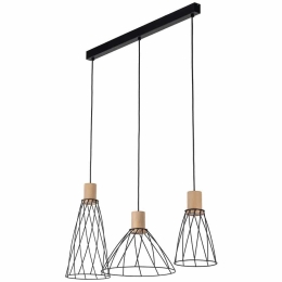Φωτιστικό Οροφής - Ράγα Modesto 10158 82x30x140cm 3xGu10 10W Natural-Black TK Lighting