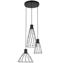Φωτιστικό Οροφής Modesto 10187 50x50x120cm 3xGu10 10W Black TK Lighting