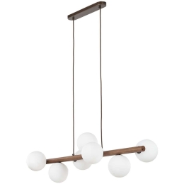 Φωτιστικό Οροφής - Ράγα Estera 10272 90x28x125cm 7xG9 8W Walnut-White TK Lighting
