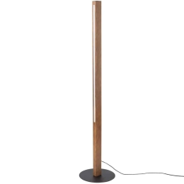Φωτιστικό Δαπέδου Teo 1410 Φ30x120cm Led 36W Walnut-Black TK Lighting
