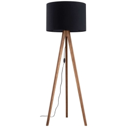 Φωτιστικό Δαπέδου Grand 16005 Φ50x145cm 1xE27 15W Walnut-Black TK Lighting