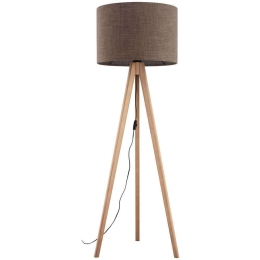 Φωτιστικό Δαπέδου Grand 16026 Φ50x145cm 1xE27 15W Natural-Brown TK Lighting