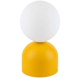 Φωτιστικό Επιτραπέζιο Miki 16040 Φ12x21cm 1xG9 8W Yellow TK Lighting Ατσάλι,Πλαστικό