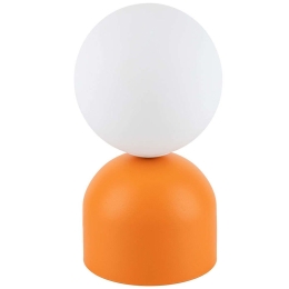 Φωτιστικό Επιτραπέζιο Miki 16041 Φ12x21cm 1xG9 8W Orange TK Lighting Ατσάλι,Πλαστικό