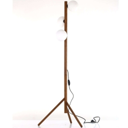 Φωτιστικό Δαπέδου Estera 16045 38x38x150cm 3xG9 8W Walnut-White TK Lighting