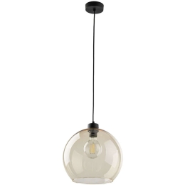 Φωτιστικό Οροφής Cubus 2064 Φ30x175cm 1xE27 15W Black-Honey TK Lighting