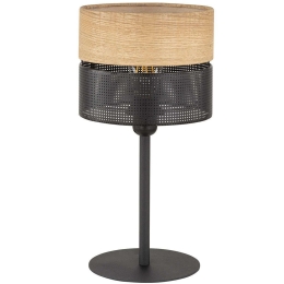Φωτιστικό Επιτραπέζιο Nicol 5124 Φ20x45cm 1xE27 15W Natural-Black TK Lighting