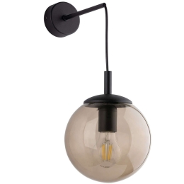 Φωτιστικό Τοίχου - Απλίκα Esme 5389 18x27x45cm 1xE27 15W Black-Brown TK Lighting