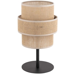Φωτιστικό Επιτραπέζιο Calisto 5404 Φ20x38cm 1xE27 15W Natural-Black TK Lighting