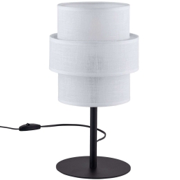 Φωτιστικό Επιτραπέζιο Calisto 5893 Φ20x38cm 1xE27 15W White-Black TK Lighting