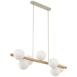 Φωτιστικό Οροφής - Ράγα Estera 5905 90x28x125cm 7xG9 6W Beige-White TK Lighting