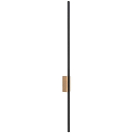 Φωτιστικό Τοίχου - Απλίκα Flash 6411 6x5,5x108cm Led 30W Black-Natural TK Lighting