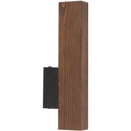 Φωτιστικό Τοίχου - Απλίκα Teo 6613 10x3,8x31cm Led 36W Black-Walnut TK Lighting