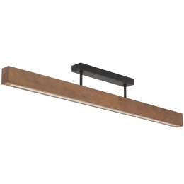 Φωτιστικό Οροφής - Πλαφονιέρα Teo 6614 96x5x15cm Led 36W Walnut-Black TK Lighting