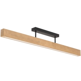 Φωτιστικό Οροφής - Πλαφονιέρα Teo 6619 96x5x15cm Led 36W Natural-Black TK Lighting