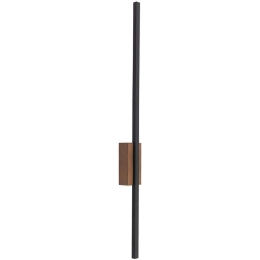 Φωτιστικό Τοίχου - Απλίκα Flash 6625 6x5,5x79cm Led 30W Black-Walnut TK Lighting