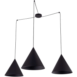 Φωτιστικό Οροφής Cono 6629 400x400x200cm 3xE27 15W Black TK Lighting