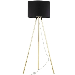 Φωτιστικό Δαπέδου Umberto 6635 Φ50x155cm 1xE27 15W Black-Gold TK Lighting