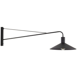 Φωτιστικό Τοίχου - Απλίκα Jump 6638 103x36x28cm 1xE27 15W Black TK Lighting