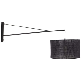 Φωτιστικό Τοίχου - Απλίκα Glorii 6639 100x50x40cm 1xE27 15W Black TK Lighting