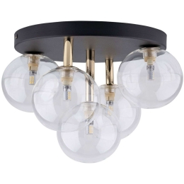 Φωτιστικό Οροφής - Πλαφονιέρα Nilos 758 35x35x25cm 5xG9 6W Black-Gold TK Lighting