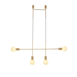 Φωτιστικό Οροφής - Ράγα TNK854P90GD 4ΧΕ27 90X4X110 Gold Aca Decor Μέταλλο