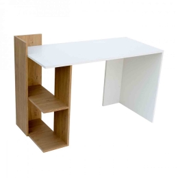 Γραφείο Λευκό-Φυσικό 120X55X85 cm TO-DESKHOSHELF Μελαμίνη