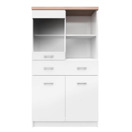 Βιτρίνα Top Mix 80X33X145 cm TO-TOP2D1W1S80W Μελαμίνη