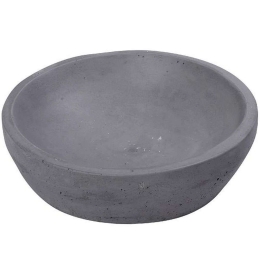 Διακοσμητικό Μπωλ TZS121 25x25x7cm Dark Grey Espiel Τσιμέντο