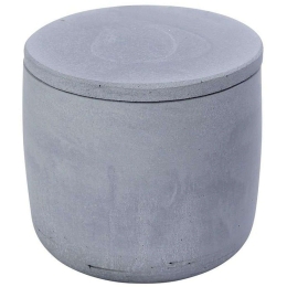 Διακοσμητικό Δοχείο Με Καπάκι TZU111 10x10x9cm Light Blue Espiel Τσιμέντο