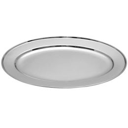 Πιατέλα Ανοξείδωτη Οβάλ UR40654000 40cm Silver K-Professional Ανοξείδωτο Ατσάλι