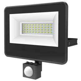 Προβολέας Led Με Αισθητήρα V3060S 15,6x5,6x20,2cm Led 3300lm 30W 6000K Black Aca