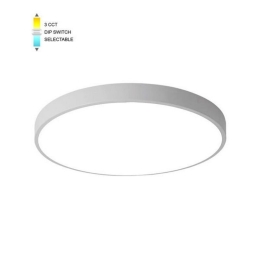 Φωτιστικό Οροφής - Πλαφονιέρα VT-2026060 LED CCT 2000lm 25W IP20 30x5cm White Vito
