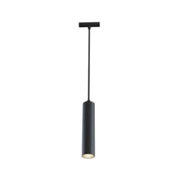 Κρεμαστό Φωτιστικό LED Μαγνητικής Ράγας Magna-S5 12W 4000Κ 984lm Ø4x30cm Black Metanor